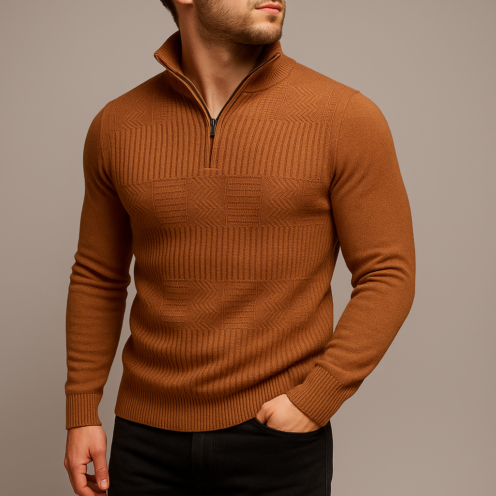 Lodewijk - Half Zip Knitwear