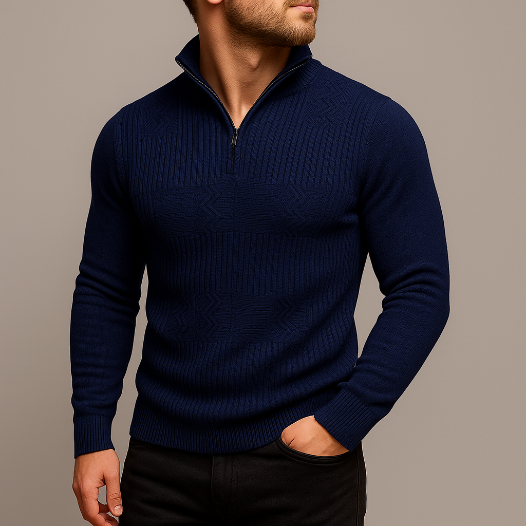 Lodewijk - Half Zip Knitwear