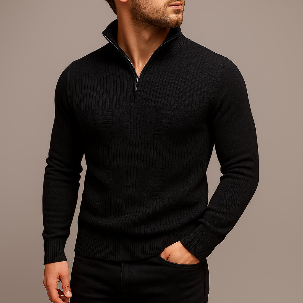 Lodewijk - Half Zip Knitwear